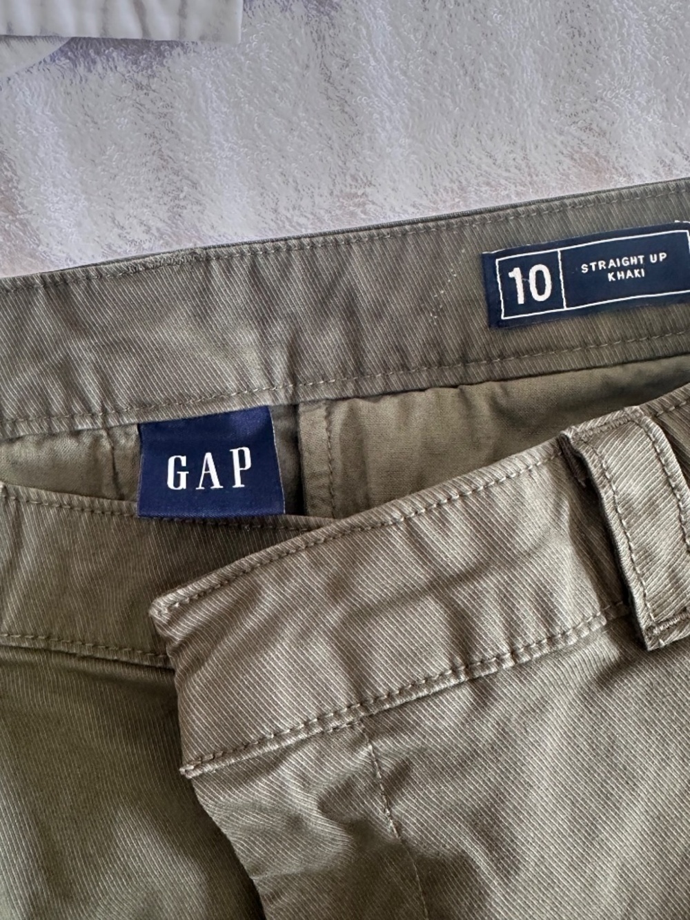 GAP Mid Rise Straight Up Khakis - Picture 2 of 3